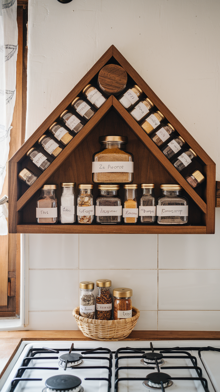 See Good Housekeeping Kitchen Spice Organisation Ideas.