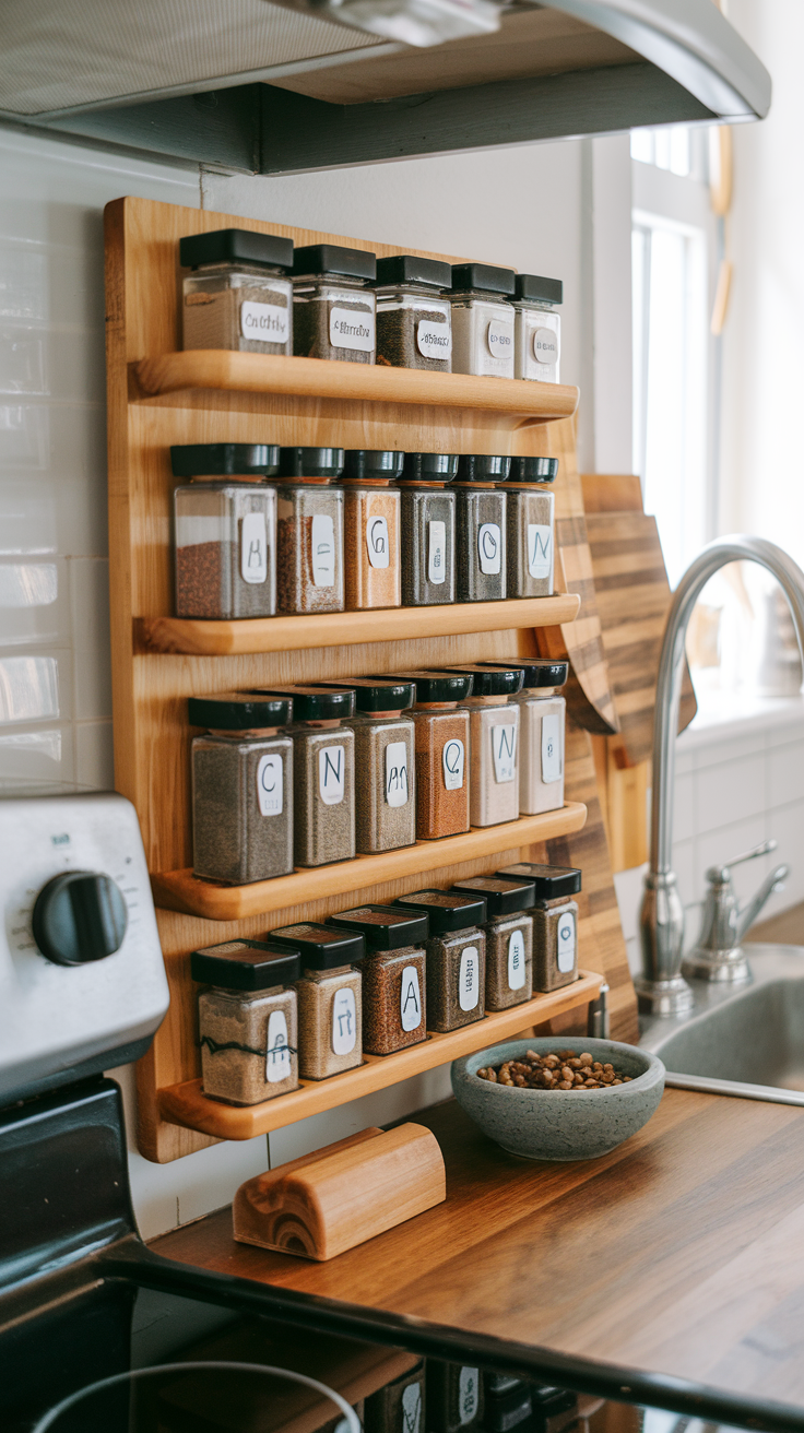 See Good Housekeeping Kitchen Spice Organisation Ideas.