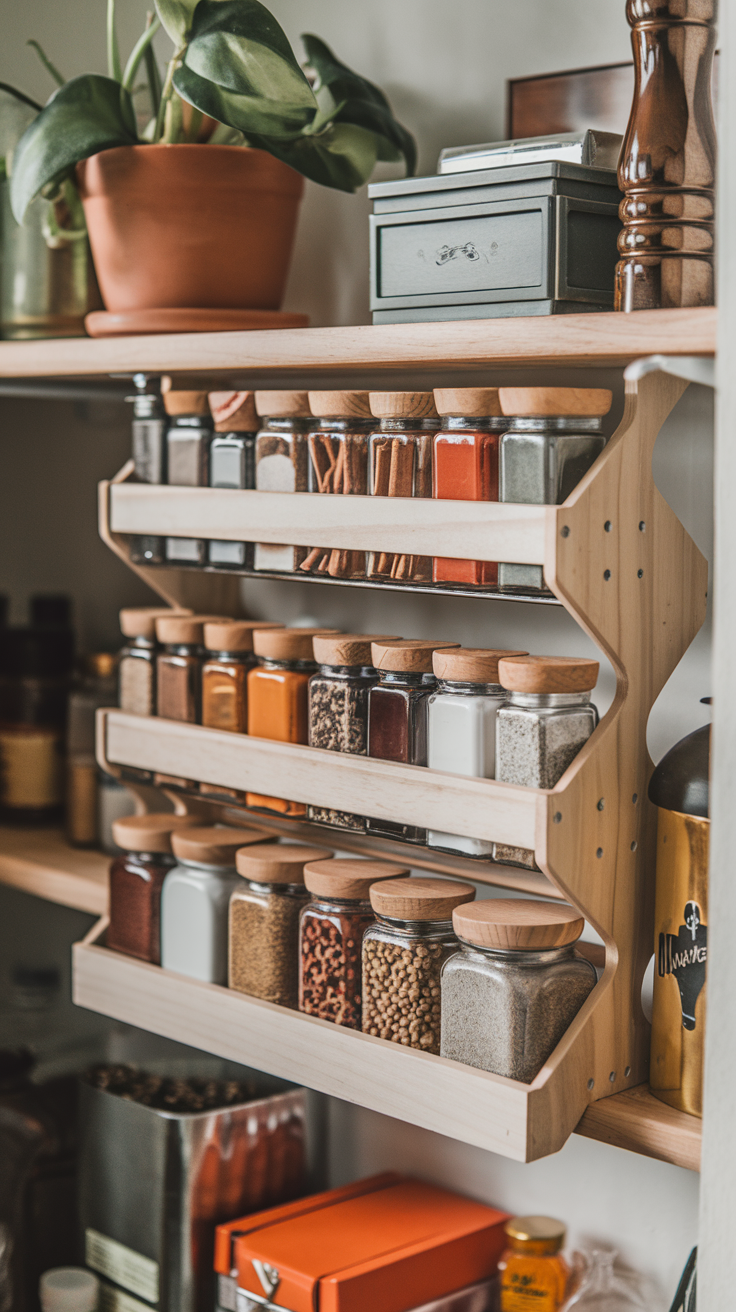 See Good Housekeeping Kitchen Spice Organisation Ideas.