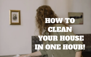 HOW TO CLEAN YOUR HOUSE IN JUST ONE HOUR
