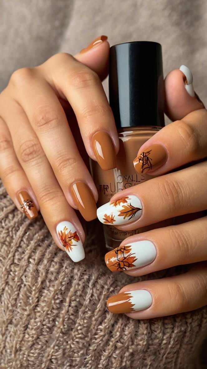 30 Really Cute Thanksgiving Nail Ideas You Should Try Right Now!