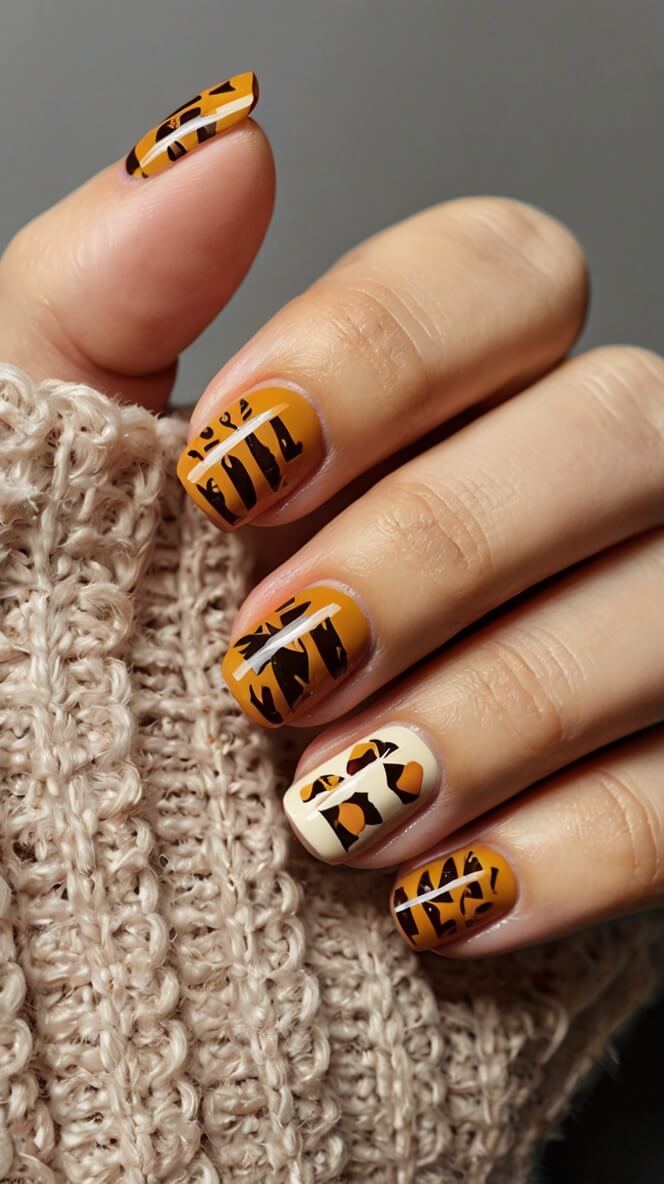 30 Really Cute Thanksgiving Nail Ideas You Should Try Right Now!