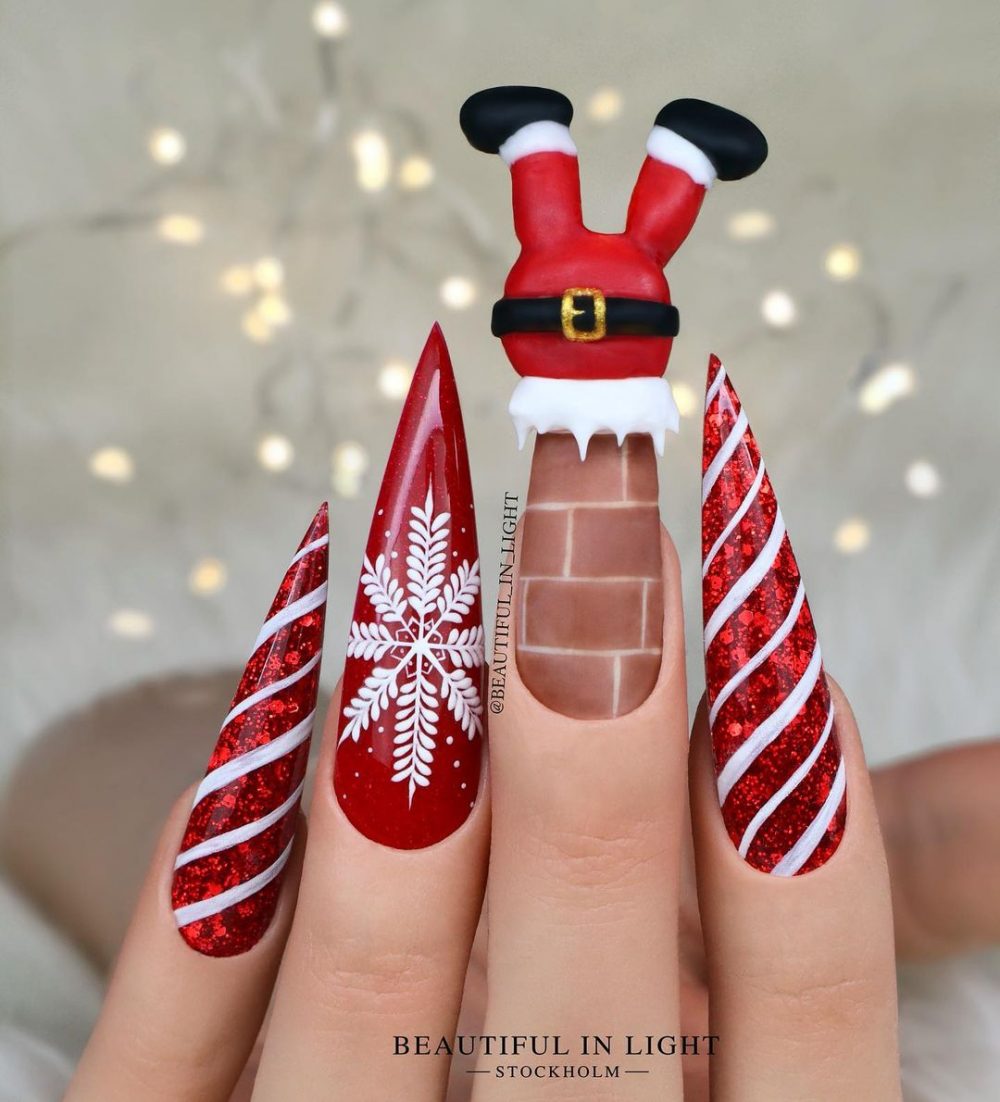 30 Gorgeous Christmas Nails Acrylic