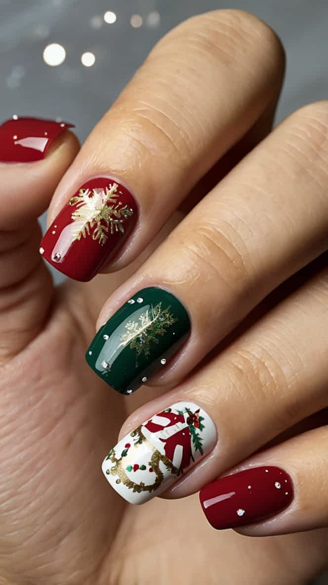 30 Gorgeous Christmas Nails Acrylic