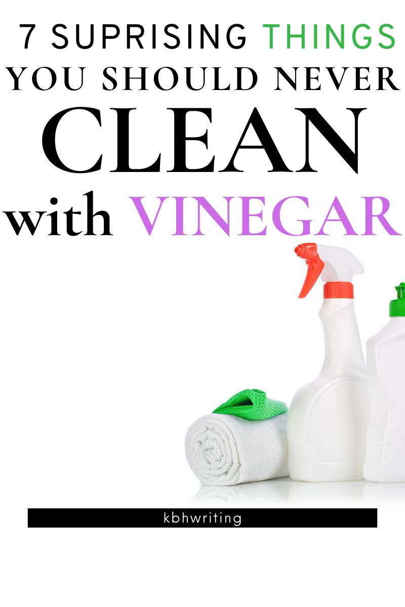 Items You Should Never Clean with Vinegar