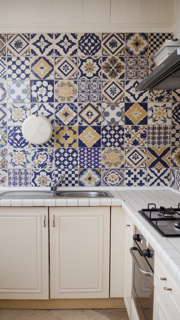 Gorgeous Patterned Tile Backsplash Kitchen Ideas