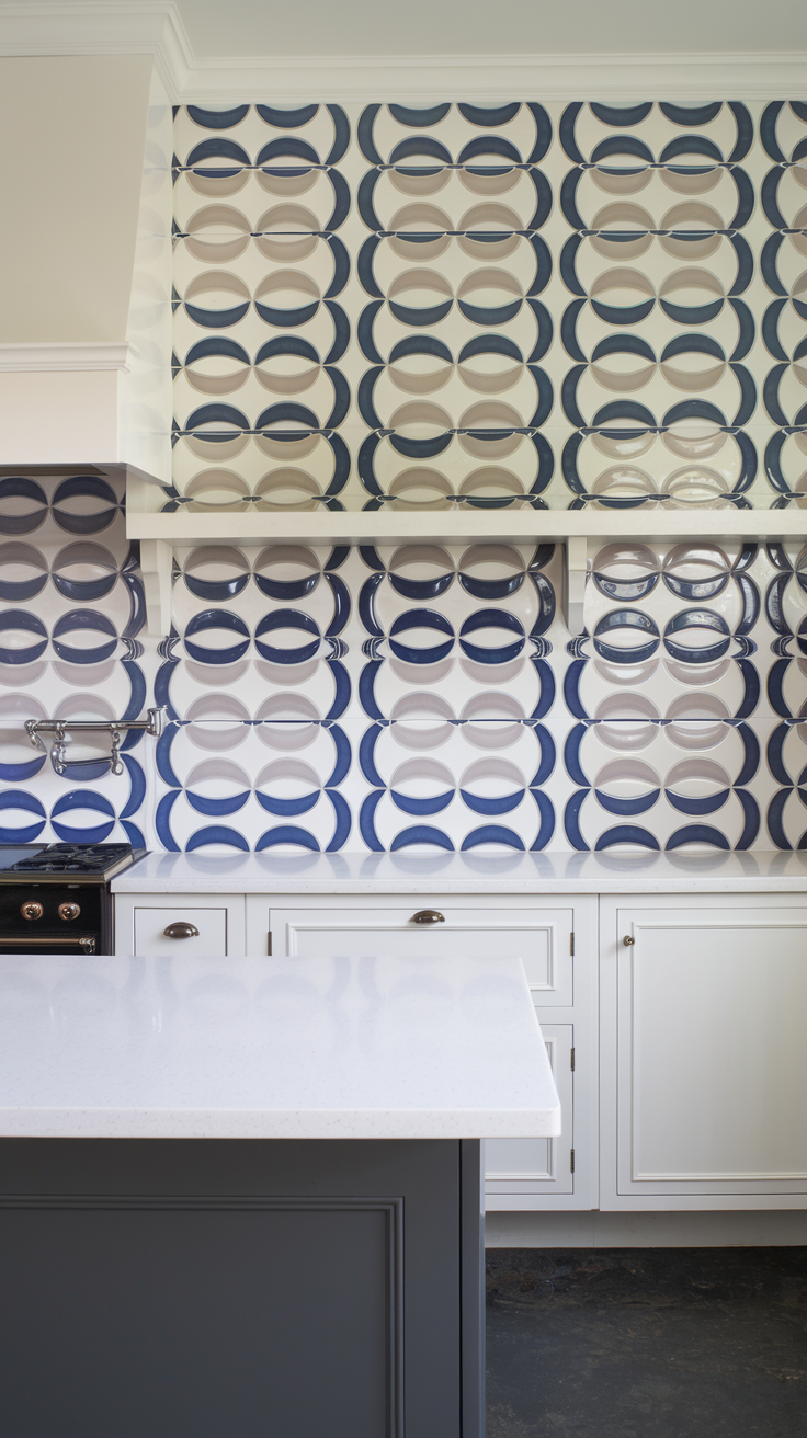 Gorgeous Patterned Tile Backsplash Kitchen Ideas