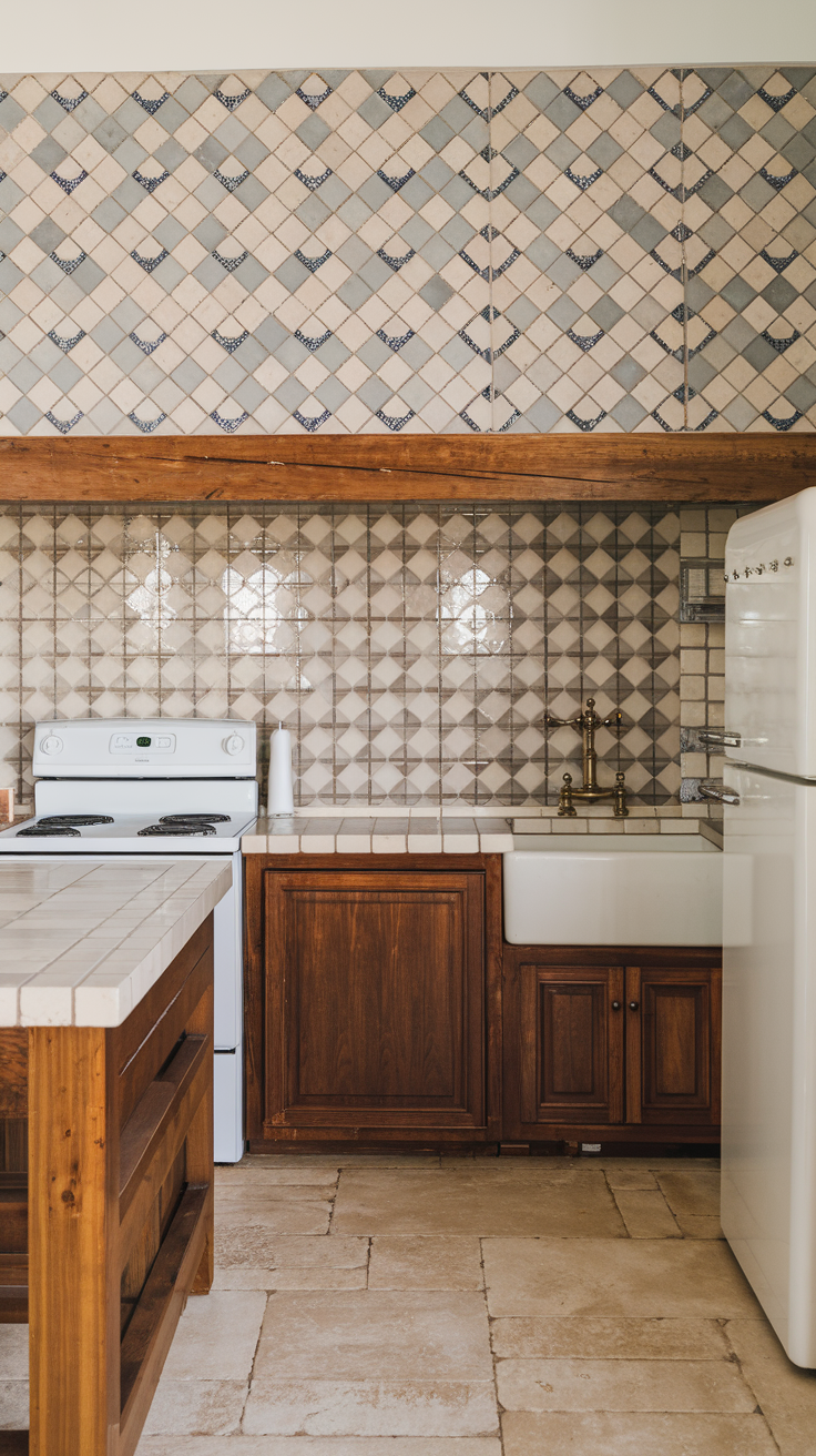 Gorgeous Patterned Tile Backsplash Kitchen Ideas