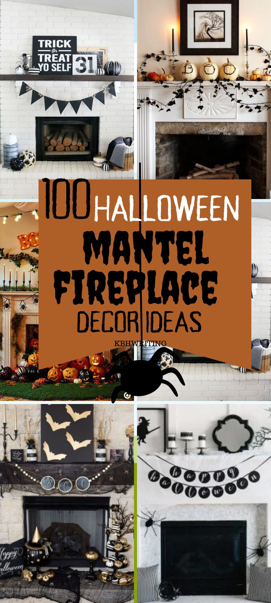Halloween Fireplace Decorations Ideas 