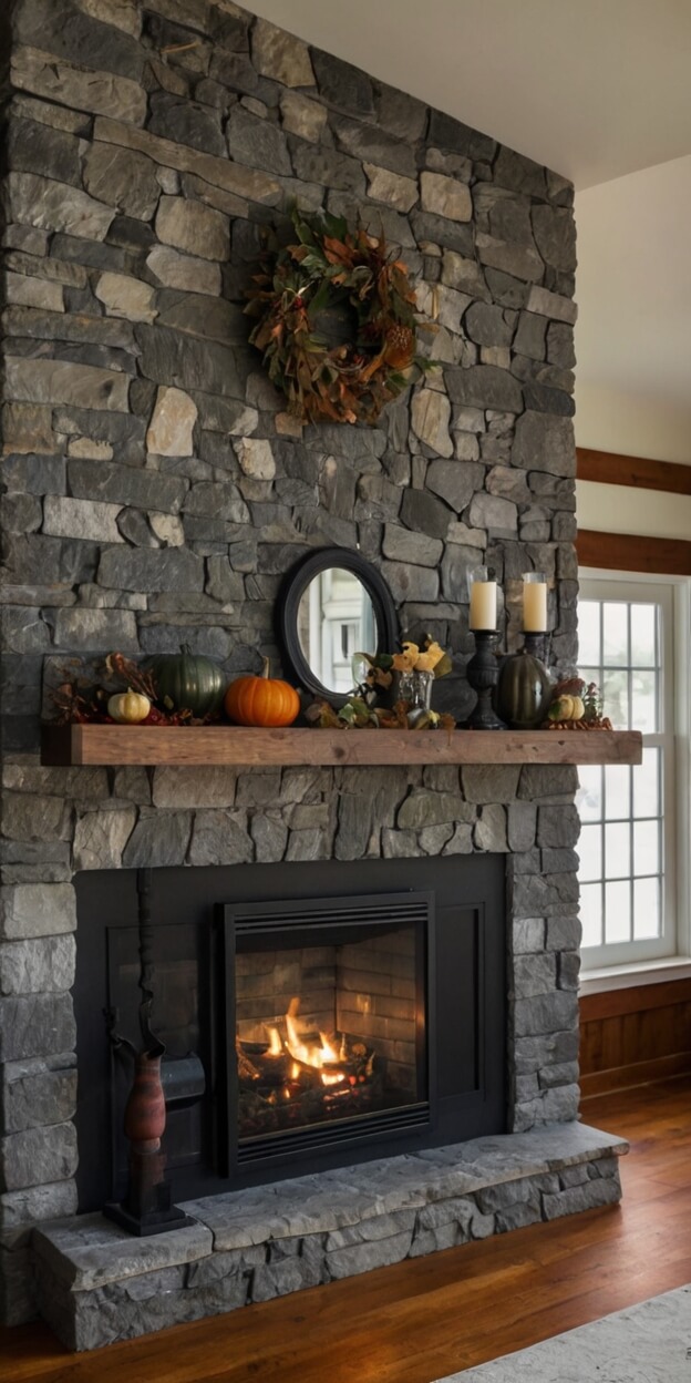 70 New Year & Fall Fireplace Mantel Decor Ideas