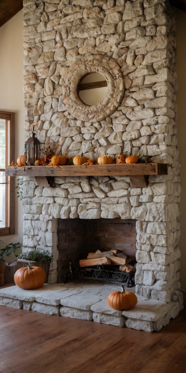 70 New Year & Fall Fireplace Mantel Decor Ideas