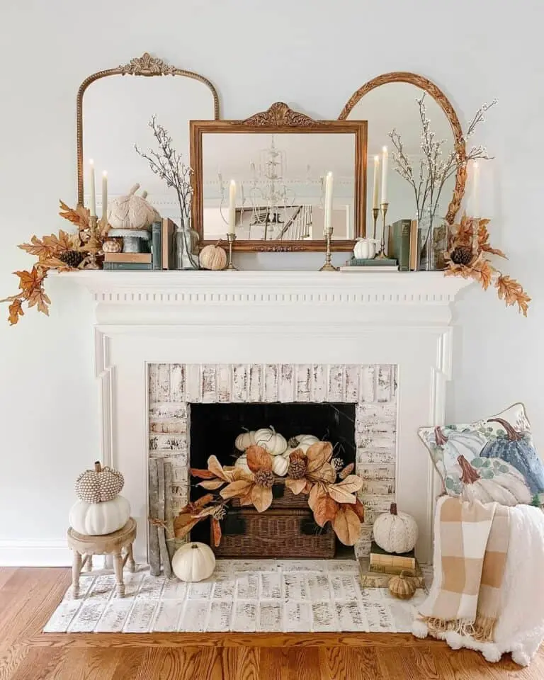 70 New Year & Fall Fireplace Mantel Decor Ideas
