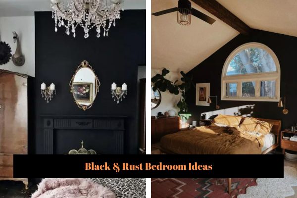 Black & Rust Bedroom Ideas