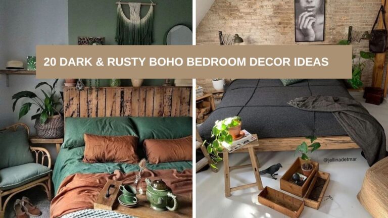 20 Dark & Rusty Boho Bedroom Decor Ideas