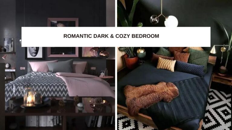 Romantic Dark & Cozy Bedroom