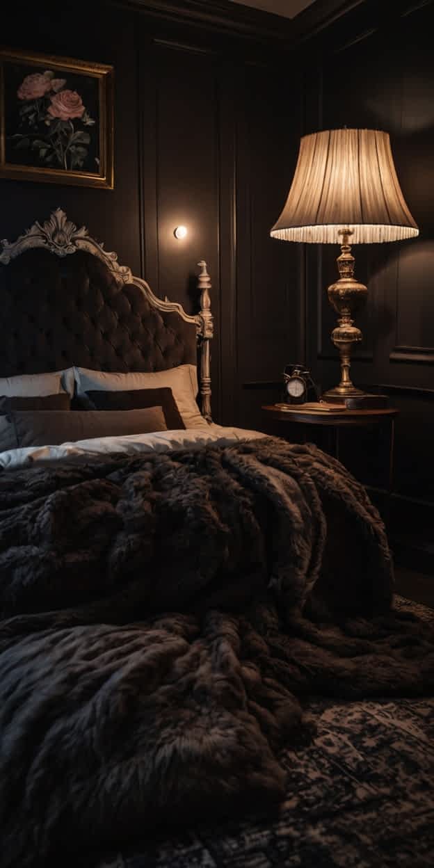 25+ Romantic Dark & Cozy Bedroom Ideas