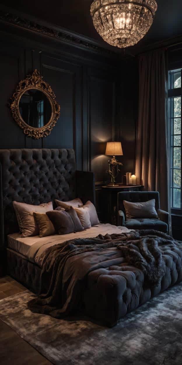 25+ Romantic Dark & Cozy Bedroom Ideas