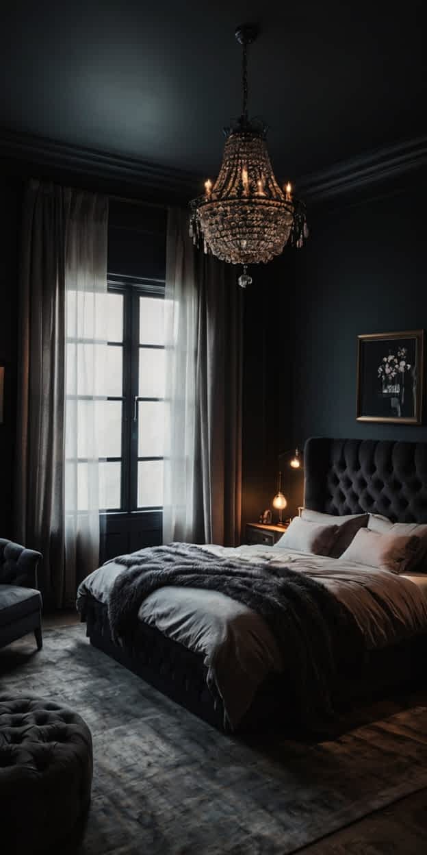 25+ Romantic Dark & Cozy Bedroom Ideas