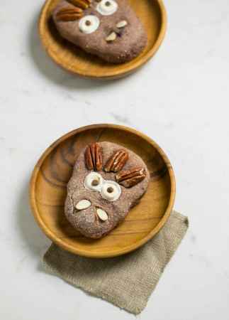 Vegan Halloween Treat: Purple Sweet Potato Spice Monster Biscuits