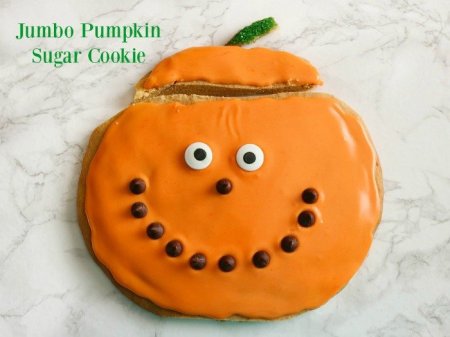 Jumbo Pumpkin Sugar Cookie