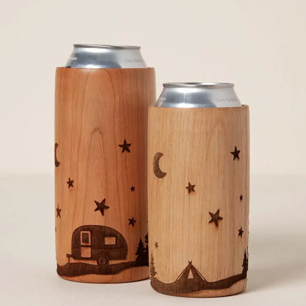Sip Under the Stars Wood Beer Chiller 