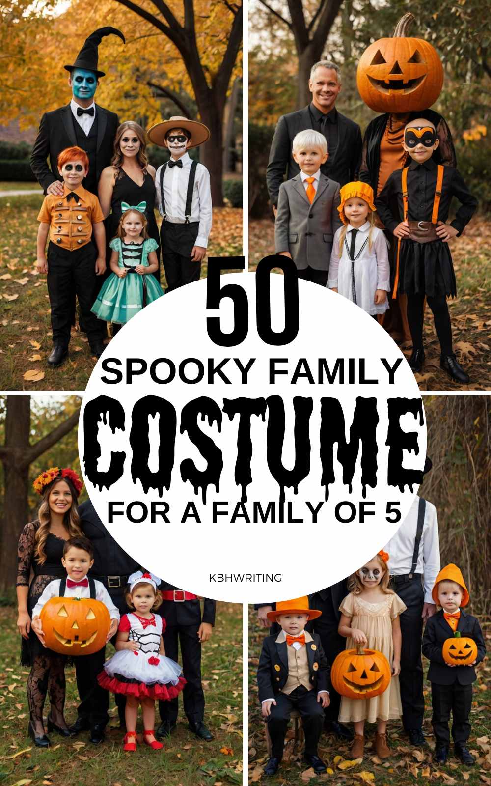 50 Family Halloween Costumes For Family of 5