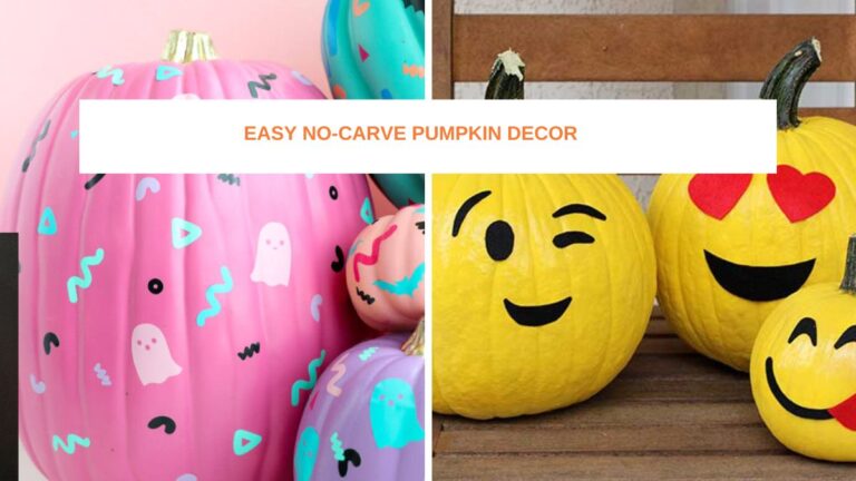 Easy No-Carve Pumpkin Decor