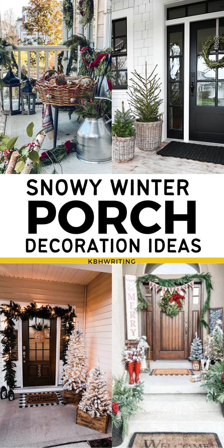 Cozy Winter Front Porch Decor Ideas