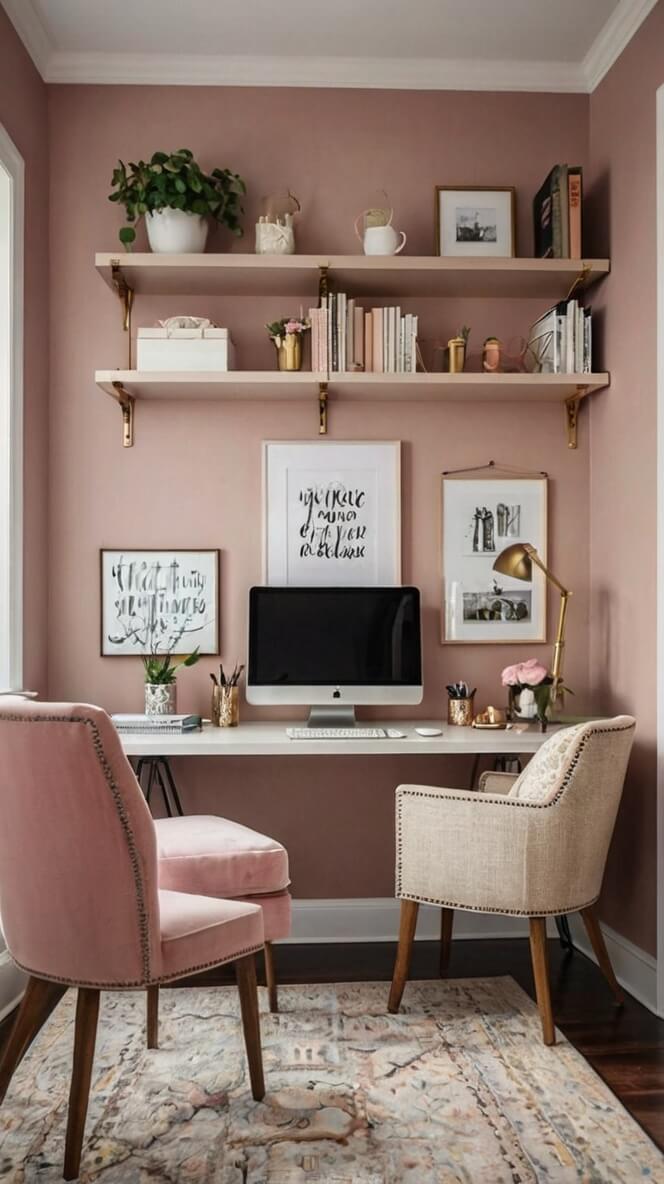 40 Feminine Small Home Office Ideas For Women