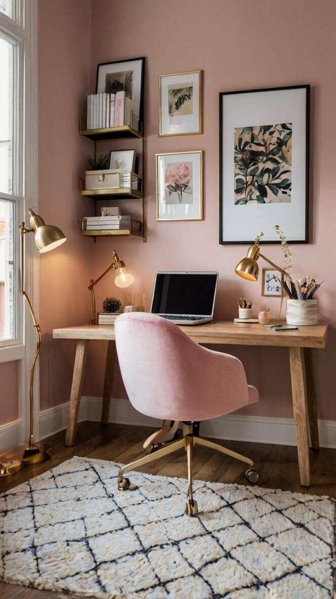 40 Feminine Small Home Office Ideas For Women