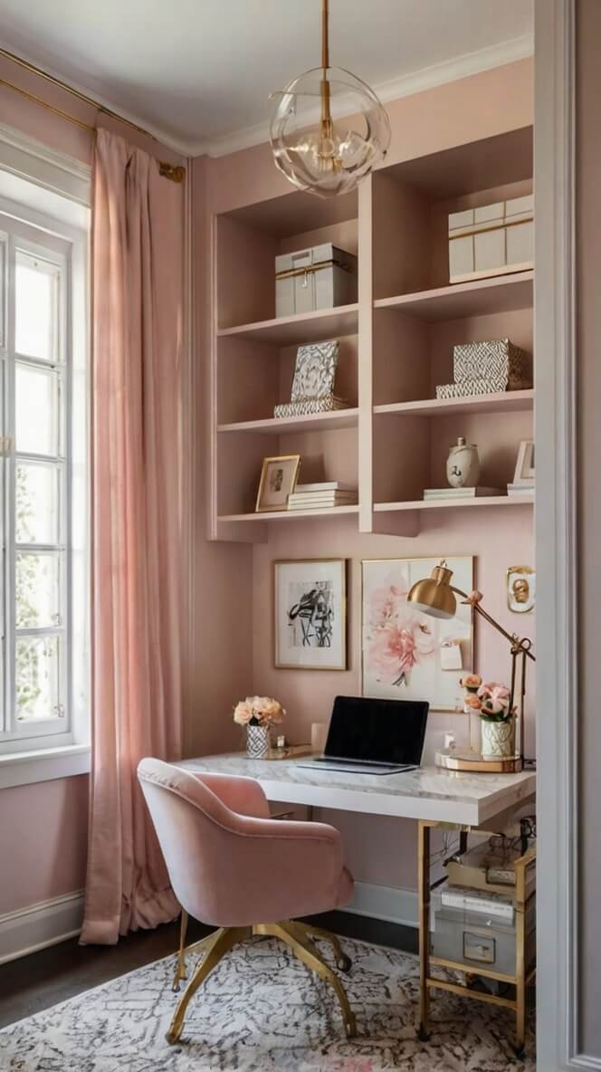 40 Feminine Small Home Office Ideas For Women