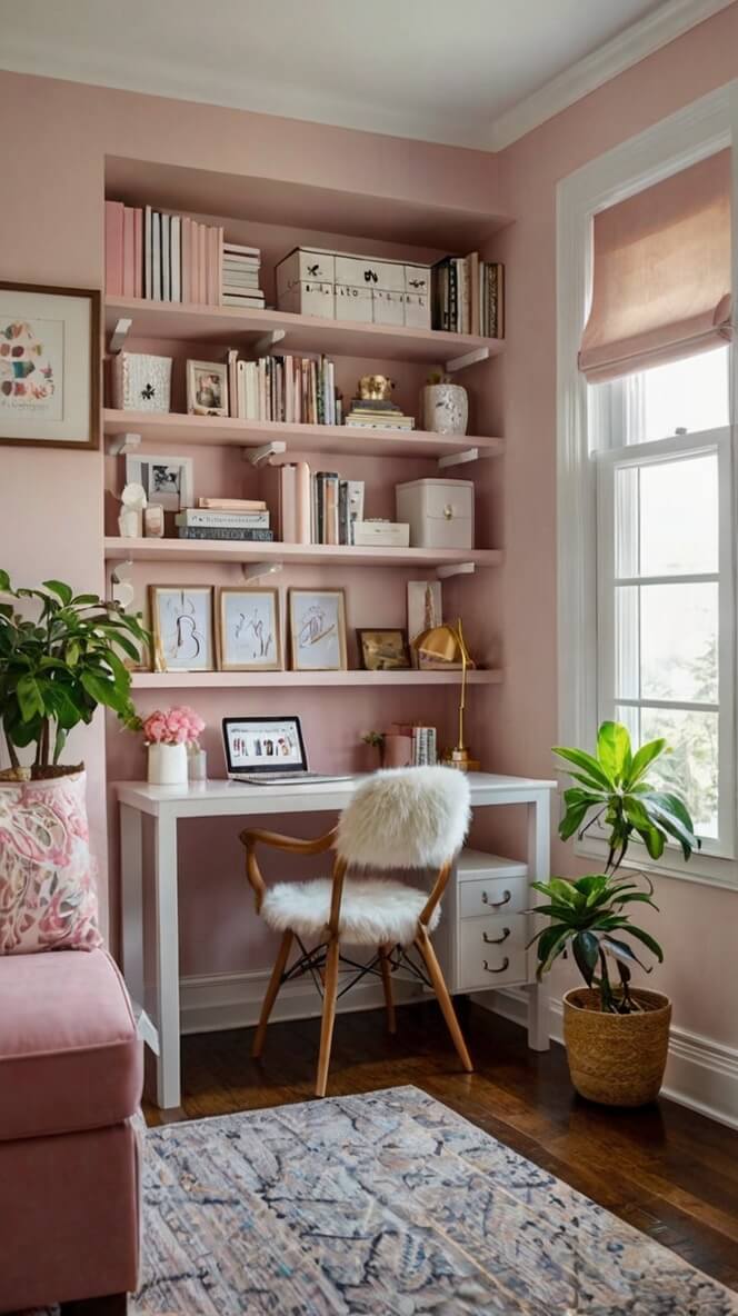 40 Feminine Small Home Office Ideas For Women