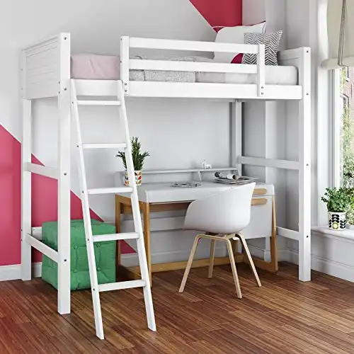 Dorel Living Wood Loft Style Bunk Bed, Twin
