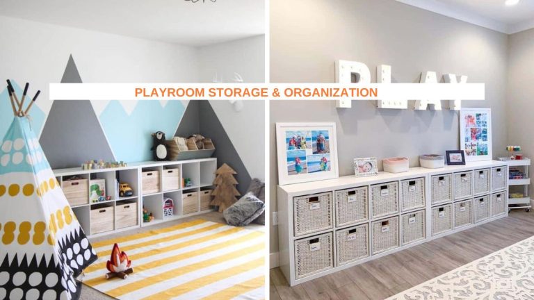 55 Best Playroom Storage & Organization Ideas