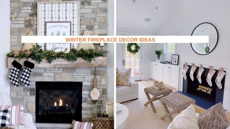 40 Winter Fireplace Decor Ideas