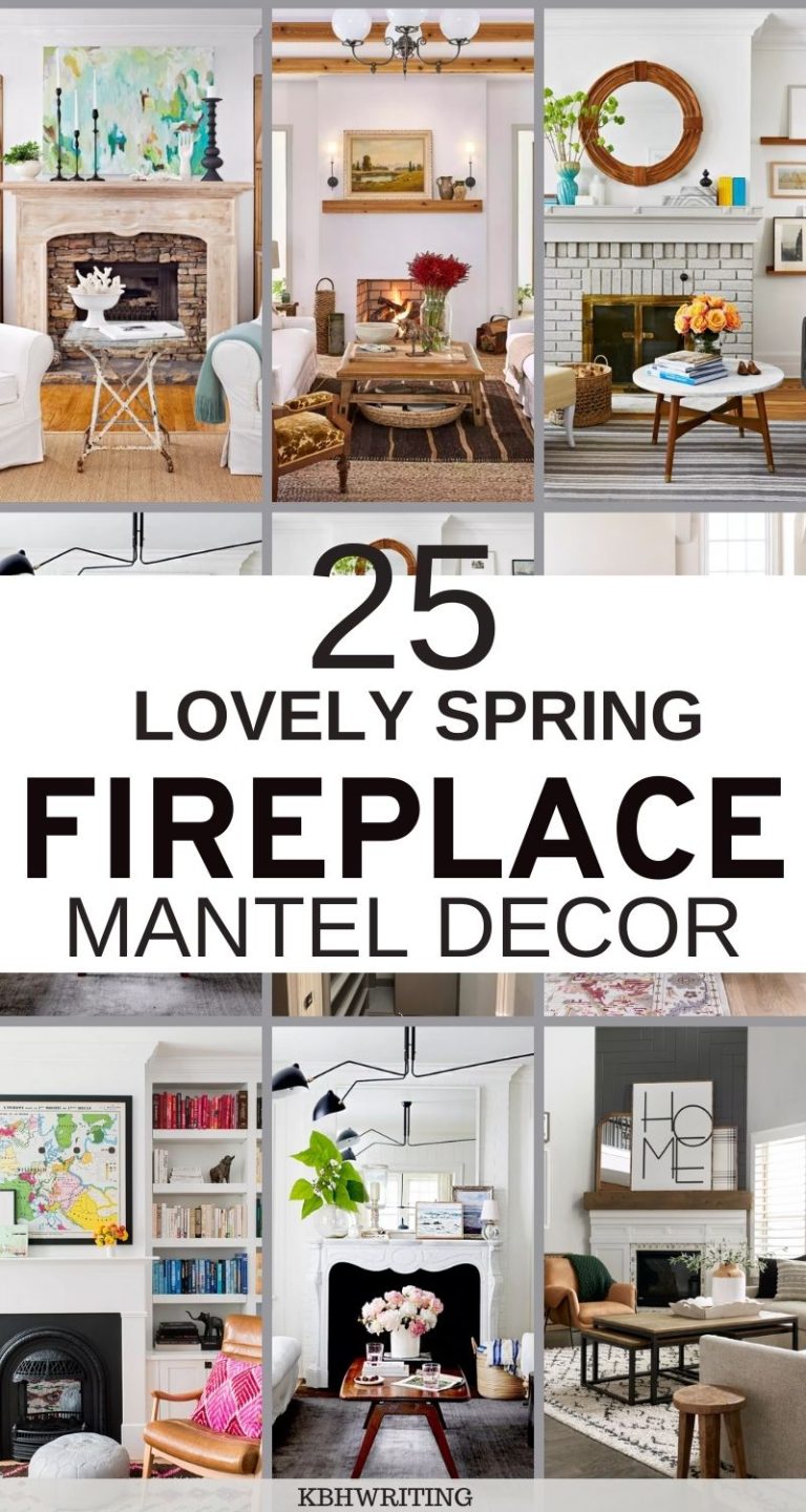 25 Beautiful Spring Fireplace Mantle Decor