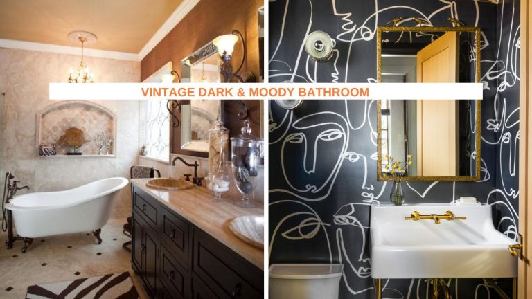 20 Vintage Dark & Moody Bathroom Inspirations