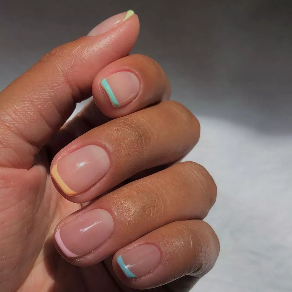 25 Multi-Colored Pastel Nail Design Ideas