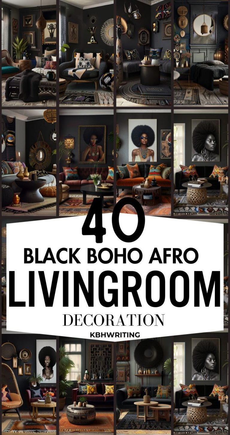40 Black Bohemian Living Room Ideas