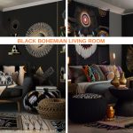 40 Black Bohemian Living Room Ideas