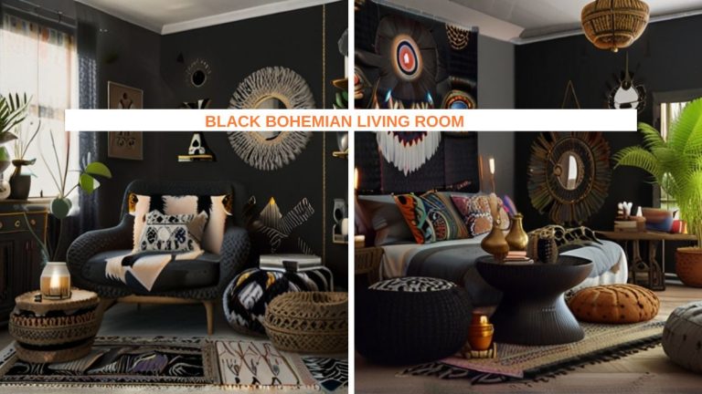 40 Black Bohemian Living Room Ideas