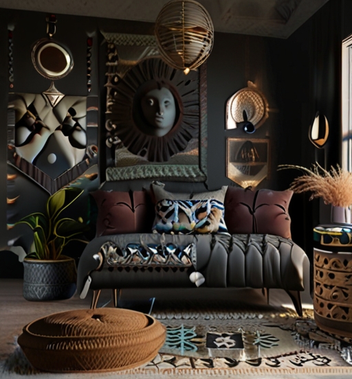 40 Black Bohemian Living Room Ideas