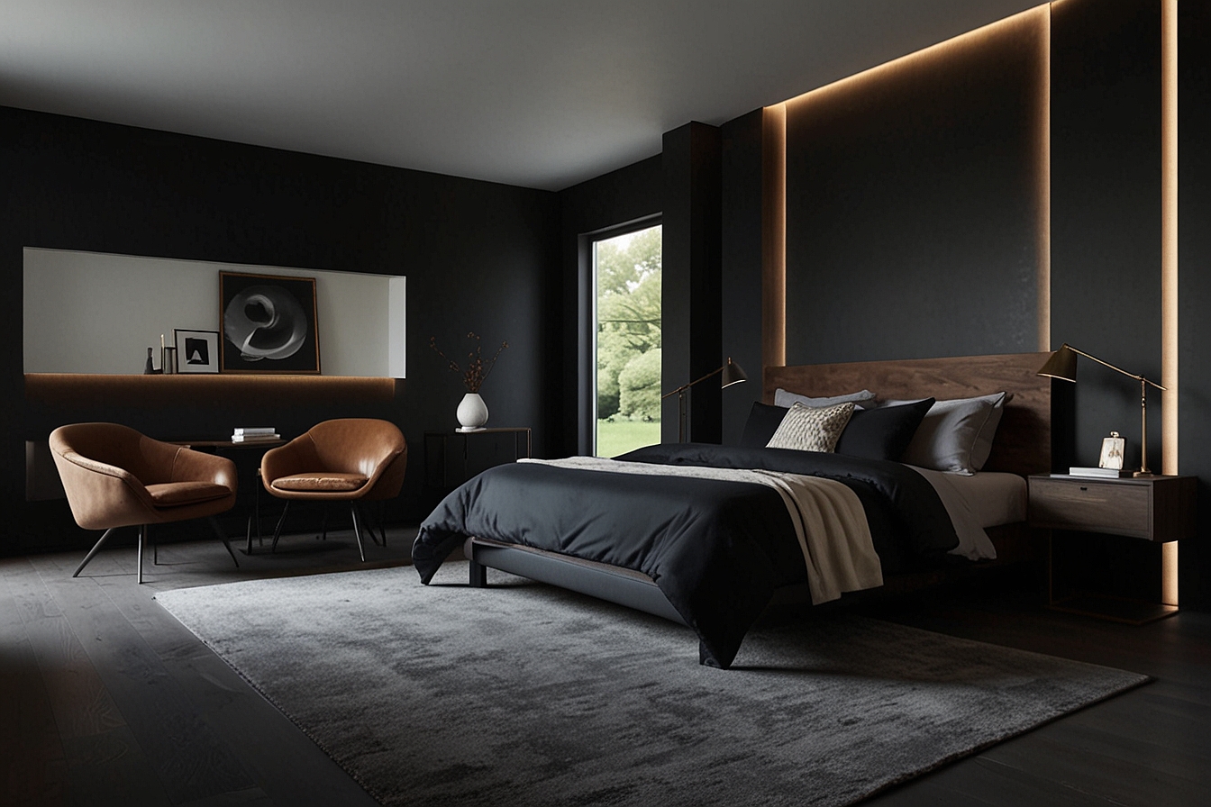 32 Marvelous Dark Minimalist Bedroom Ideas 