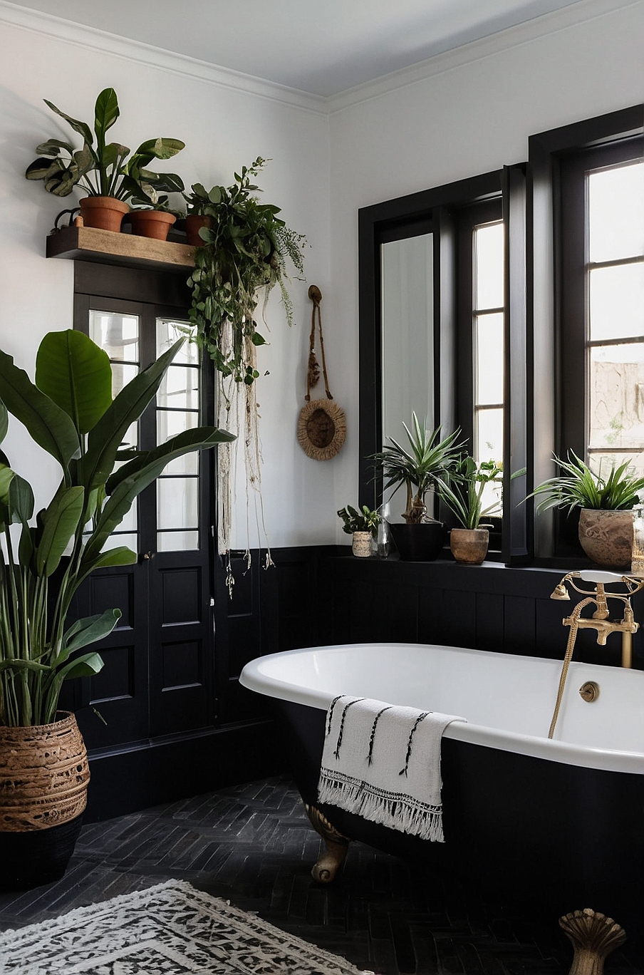 50 Totally Chic-lit Boho Bathroom Ideas