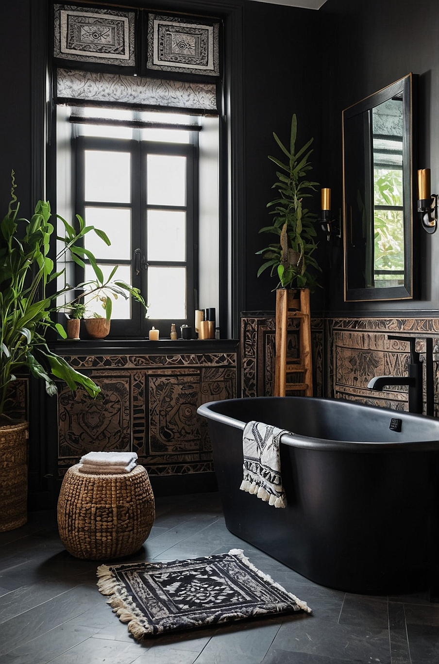 50 Totally Chic-lit Boho Bathroom Ideas