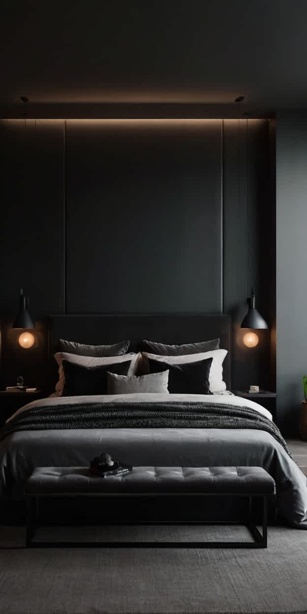 32 Marvelous Dark Minimalist Bedroom Ideas