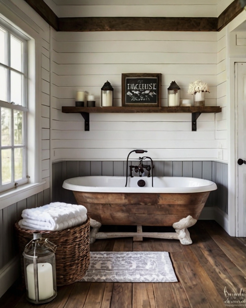 80 Timeless Farmhouse Bathroom Decor Ideas