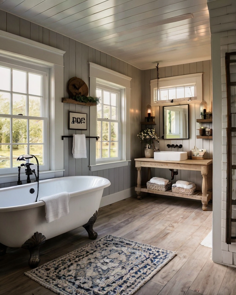 80 Timeless Farmhouse Bathroom Decor Ideas