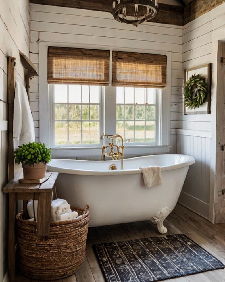 80 Timeless Farmhouse Bathroom Decor Ideas