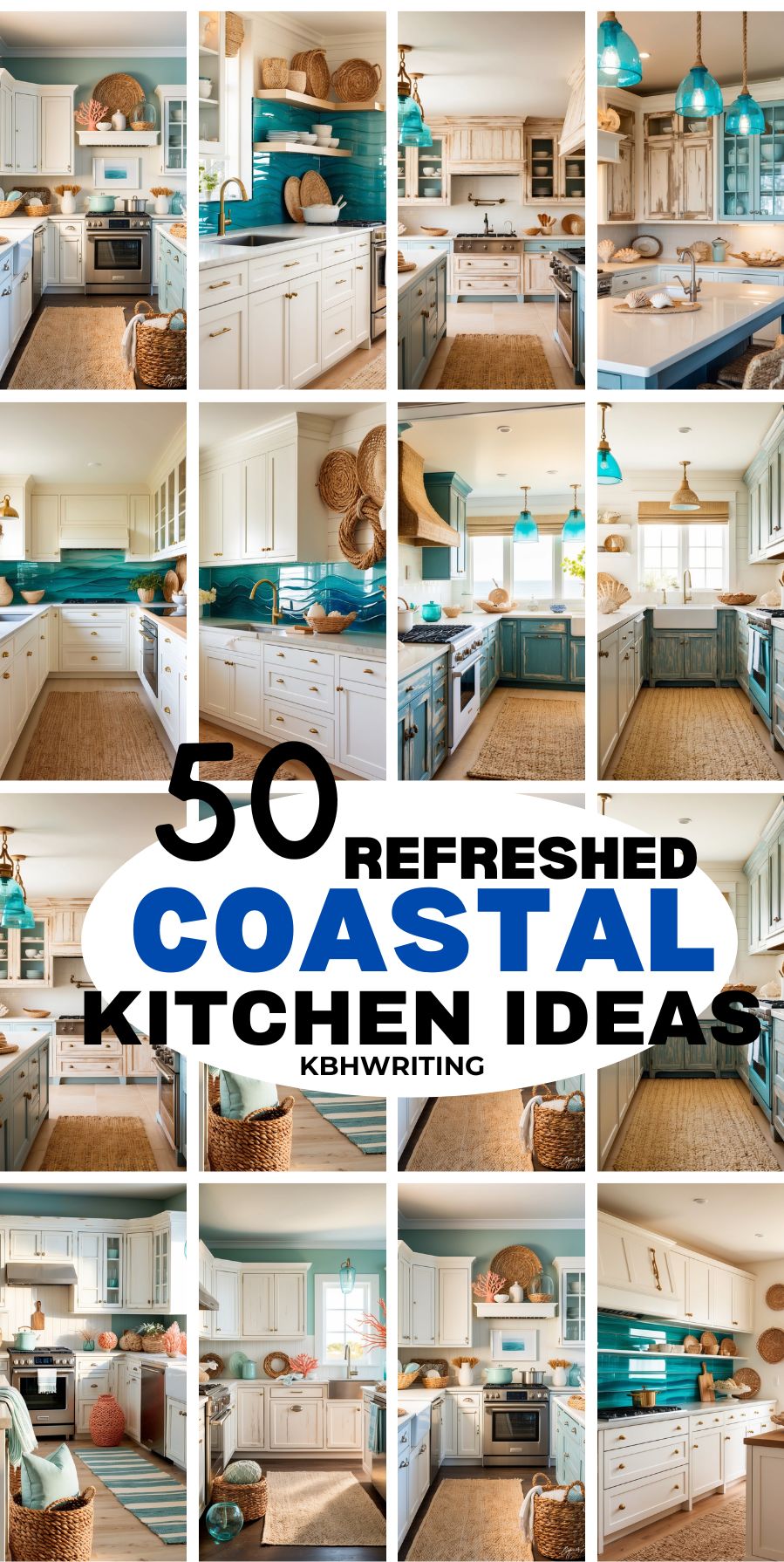 45 Refreshing Coastal Kitchen Decor Ideas